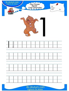 Çocuklar İçin Çizgi Çalışma Sayfaları 